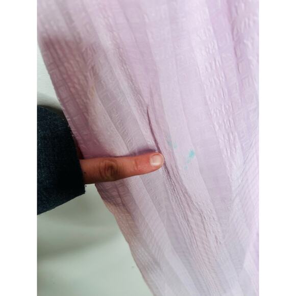 LOUNA Purple Hourglass Side Cutout Short Sleeve Ruched Middle Dress Size XS - Picture 10 of 13